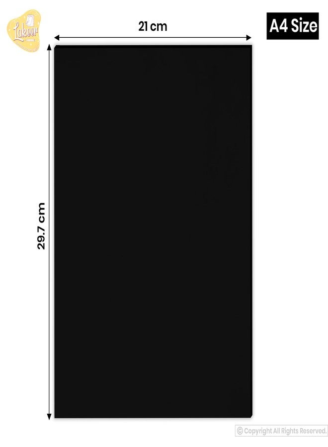 Lakeer Black Color A4 Eva Foam Sheets-5mm Thick, Pack of 5 Sheets | for Scrapbooking, Art & Craft Projects, Decorations, Etc (Black Color) - Image 3